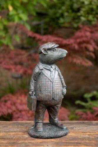Mr Mouse Garden Figure | Wind in the Willows Heavy Resin Home Ornament Decor