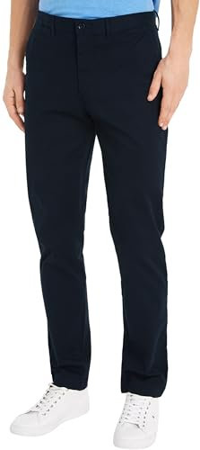 Tommy Hilfiger Hombre Chinos Tejido Elástico, Azul (Desert Sky), 30W / 34L