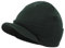 Magracy Unisex Herren Warm Visier Beanie Outdoor Doppelstrick Mütze mit Schirm Wintermütze, flaschengrün, Einheitsgröße