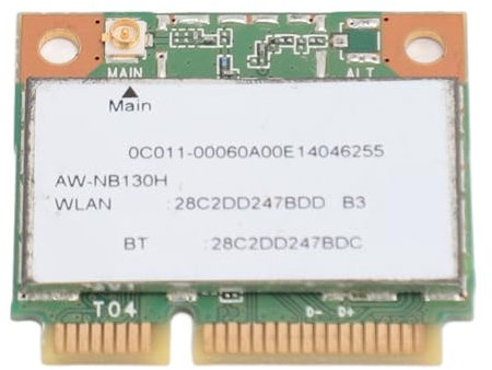 AW NB130H QCWB335 Carte Réseau Bluetooth 4.0 Mini PCIe, Adaptateur Réseau PCI Express Haute Vitesse 150 Mbps pour Win XP 7 8 10, Plug and Play