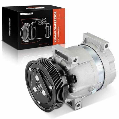 Frankberg Sistemas de aire acondicionado Compresor de aire acondicionado con embrague Gasolina Compatible con Laguna II BG0/1 KG0/1 8200024397incl. aceite premezclado