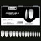 Beautilux Ombre Faux Ongles Blanc Medium Oval Press on Ongles 280 Pièces 14 Tailles, Soak Off Faux Ongles Pose Americaine Pour Manucures à Domicile