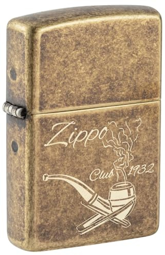 Zippo Windproof Lighter - Zippo Pipe Design - Refillable - Gift Box - Metal - Made in USA