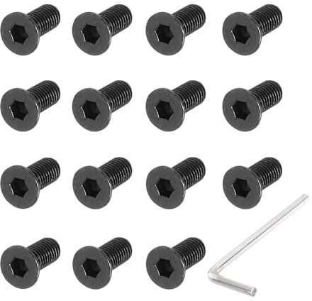 PATIKIL Scooter Fixed Screw, 10 Pcs Scooter Forehead Head Screw Metal Fixed Screw Kit Replacement Screwdriver Compatible for M365 Electric Scooters, Black