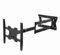 DQ WALLSUPPORT - Soporte de Pared para televisor con Brazo articulado extralargo de 1200 mm para televisores LCD/LED/OLED de 42 a 75 Pulgadas hasta 40 kg, Brazo articulado Giratorio 90°