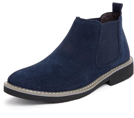 FLIOZY Stivali Chelsea da uomo e da donna, altezza elevata, 6 cm, tacco invisibile, in pelle scamosciata Slip-On Elevator, comode scarpe eleganti per il tempo libero e l'ufficio