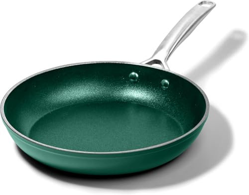 Granitestone 10 Inch Emerald Green Pan for Cooking, Non Stick Frying Pans Nonstick Frying Pan Skillet for Eggs, Omelette, Non Stick Pans, PFOA PFOS Free Oven & Dishwasher Safe