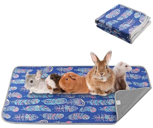 Maxetodo Reusable Guinea Pig Cage Liners - 2 Pack 122x61cm | Washable Guinea Pig Pee Pads for Small Pets | Waterproof,Non-Slip,Breathable & Quick-Dry Bedding for Rabbits,Hamsters,Hedgehogs,Ferrets