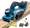 Raboteuse électrique sans fil, 850 W, compatible avec batteries Makita 18 V, avec guide de rabot en bois + plan d'angle pour le travail du bois, le bricolage, les meubles, profondeur réglable de 0 à 2