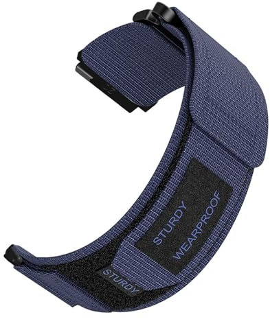 GMBYLBY Nylon Canvas Smartwatch Straps Interchangeables With 18mm/20mm Models Sport Inspired Look