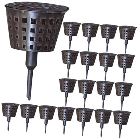 KONTONTY 30 Stück Holzkohle Für Den Gartenbau Reisspender Popcornmaschine Orchideen Essen Hydrokultur-eimerdeckel Aquarienwurzeltabletten Süßwasser Saftiges Essen Abs Black