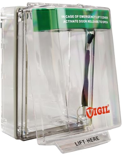 Vigil Call Point Cover - Alarmed - Green
