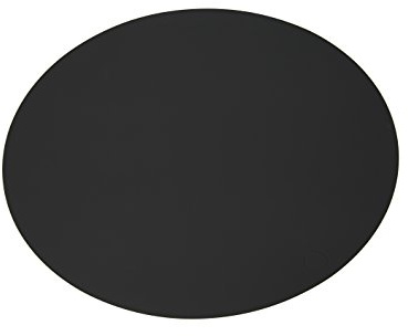 Lind DNA Tischset Table Mat Leder Softbuck Oval L schwarz 982842