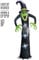 W WIDMANN MILANO Party Fashion 75043 - Aufblasbare, leuchtende Hexe mit integriertem Gebläse, 244 cm, Dekoration, Halloween
