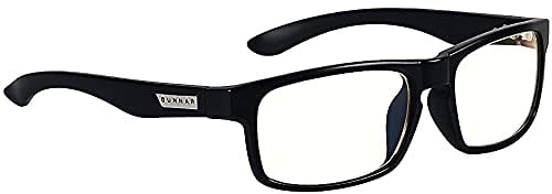 Gunnar Gaming and Computer Eyewear - Enigma, Frame Colour: Onyx, Lens Tint: Clear (Blocks 35% Blue Light & 100% UV Light) - Blue Light Blocking Glasses - Patented lens - Reduce eye strain & dryness