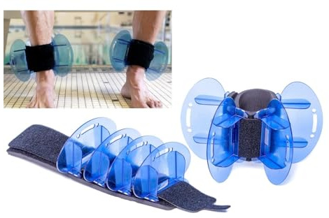 Pool Schwimmgurt Einstellbare Schwimmwiderstand, 4M Zugseil Schwimmen Training/Lernt Schwimmgürtel Gelten Kinder & Erwachsene, Pool Zubehör Gummi Belt für Free Swim Gegenschwimm & Andere