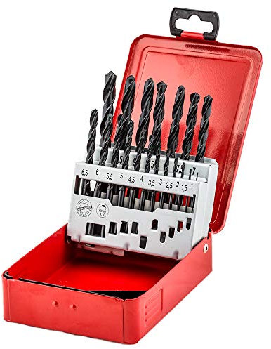 fischer - Juego de brocas acero para metal HSS-R DIN338, 1-10mm (19 Unidades)