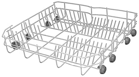 CABLEPELADO Cesta inferior para lavavajillas Beko 1766810083, Cesto lavavajilla Beko, Cesto Beko vajilla, Medidas 51,5 cm fondo x 52.5 cm ancho x 17 cm alto, sin tope de freno
