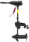 12V 25kg Thrust Electric Outboard Motor, Rear Board Mount Outboard Motor Inflatable Fishing for Boat Engine, Kayak, Freshwater & Saltwater (55lbs-624W)