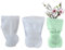 DIYBravo Epoxidharz Silikonform Einzigartig Frauen Körper Geformt Vase Blumentopf Schminkhalter Ornamente Resin Formen für Ton Polymore Clay Zuhause Büro Dekoration (A)