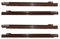 bricoleva.it Confezione Guide per Cassetti e Cassettiere non Ammortizzate Marroni in più Varianti Misura 40 cm Confezione da 2 coppie