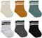 bistyle Baumwolle 6 Paar Baby Socken für Neugeborene Säugling 0-3 Monate bis 2-3 Jahre | Duftend Baby Socken | Jungen Mädchen Kleinkind Socken (as3, age, 6_months, 12_months, Senf (Gestreift))