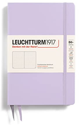 LEUCHTTURM1917 368491 Notizbuch Paperback (B6+), Hardcover, 219 nummerierte Seiten, Lilac, Dotted