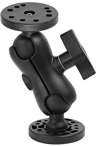 HUIOP Fish Finder Ball Mount, Universal Kayak Holder Fish Finder Mount Boat Rotating Bracket Kayaking Supporter Mounting Plate,Fishfinder GPS Plate