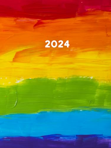 2024: Großer XXL Kalender 2023 I 1 Tag 1 Seite + Weitere Extras I 400 Seiten I LGBT Regenbogen Bunt