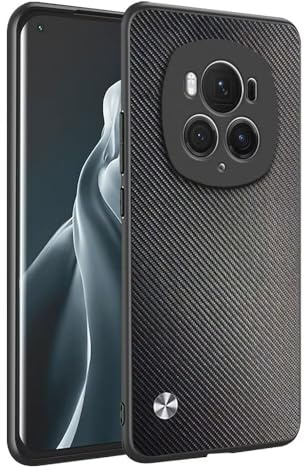 HONLEN Hülle für Honor Magic6 Pro 5G (6.8 Inches) Business Telefonhülle aus Leder mit Rückseite, Kevlar