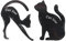 2pcs cat Eyeliner Vorlage Premium PVC Material Rauchy Eyes Make -up Applikatoren Katzenform Eye Liner Guide Schablone Schablone für Make -up -Anfänger Frauen Schönheit Make -up Tool