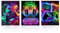 Dazzlewall 3 pósteres artísticos de neón para pared de adolescentes, niños, decoración de sala de juegos, 12 x 16 pulgadas, sin marco