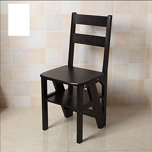 Taburete Plegable Multifuncional Simple, Taburete de Escalera de Madera sólida para el hogar multifunción Silla Escalera de Escalera de Escalera de Escalera de Escalera de Escalera de Cuatro Pasos de
