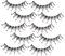 FOYTOKI 5 Paires De Faux Cils Avec Diamants Pour Femme Faux Cils Aspect Naturel Cils Naturels Avec Strass Faux Cils Extensions De Cils Faux Cils En Fibre Noire