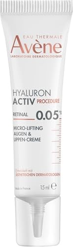 AVÈNE Hyaluron Activ Procedure - Micro-Lifting Creme Augen & Lippen - Mildert Augenringe - Mit 0,05% Retinal & Niacinamid - Abschwellend & Parfümfrei - Empfindliche Augenpartie - 15 ml
