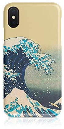 Tirita Hard Phone Case Cover Compatible with iPhone Xr Japanese Art Hokusai The Great Wave off Kanagawa