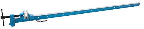 1500mm (1.5m) T-Bar Sash Clamp -Cast Iron Head & Feet- High Pressure Woodwork Clamping Tool - Glued Wood Holder Slide Press & Pin