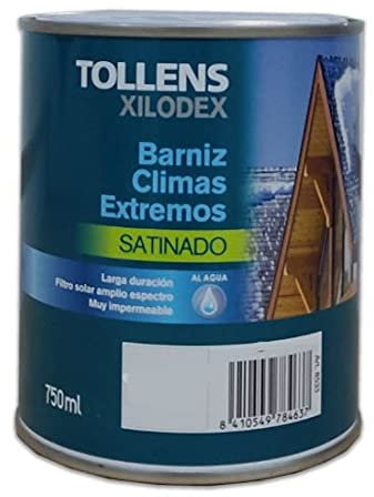 Tollens - BARNIZ AL AGUA CLIMAS EXTREMOS SATINADO 750 ML - Sapelly Africano 514