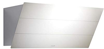 Foster - Cappa a parete FL Slim 2450 190 finitura vetro temperato white e acciaio satinato da 90cm