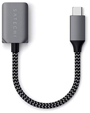 SATECHI USB-C auf USB-A 3.0 Kabeladapter, USB Typ-C auf Typ-A Buchse, Datenübertragung bis zu 5Gbps, USB-C Adapter für MacBook Pro, Air M1, M2, M3, Dell, HP, Surface, iPad und Mehr
