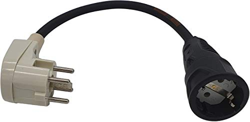 Adapter Perilex 16A Winkelstecker auf Schuko Kupplung ca 0,5m Kabel Titanex H07RN-F3G 2,5mm²