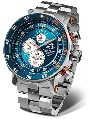 Vostok Europe Lunokhod 2 Herrenuhr Multifunktion mit Metallband 620A636-B