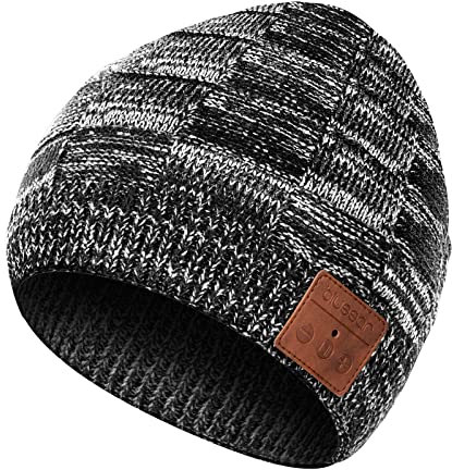 blueear Bluetooth Beanie Mütze Bluetooh 5.2 Kopfhörer Kabellose Winterstrickmützen mit Stereo-Lautsprecher und MIC,Geschenk für Geburtstag,Weihnachten,Erntedankfest