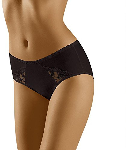 Wolbar Damen Maxi-Slip WB177, Schwarz,L