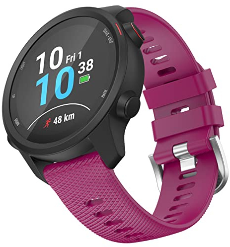 OVERSTEP für Vivoactive 5/Vivoactive 3/Venu Sq/Vivomove HR,20 mm Weiches Silikon für Ersatzarmband,Galaxy Active 2/Forerunner 245/645 Music