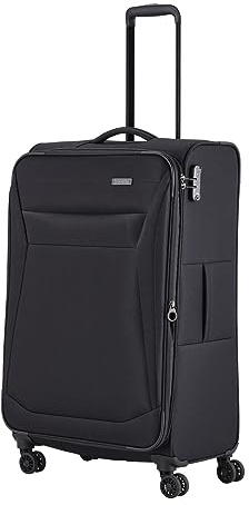 Travelite Koffer Chios Größe L, 78 cm, 90-97 Liter, Reisekoffer groß | Weichschalenkoffer, Rollkoffer mit 4 Doppelrollen, TSA Schloss & Dehnfalte, Trolley, viel Stauraum für lange Reisen, 3,4 kg