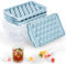 Optish 3 Pack Ice Trays for Freezer, 99 PCS Ice Cube Tray with Lid and Bin, Round Ice Cube Trays for Freezer, Circle Ice Cube Tray for Chilling Drinks