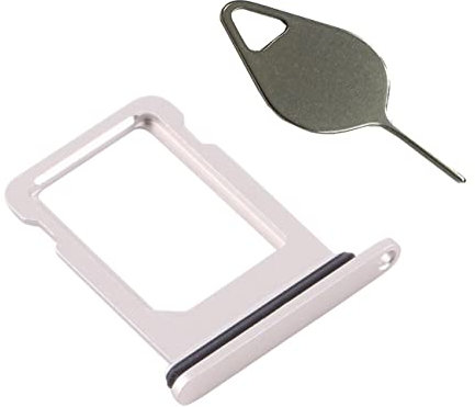 OnlyTech - SIM-Kartenhalter/Dual-SIM-Tray Ersatz für iPhone 12 Weiß DUAL - mit Dichtung vormontiert + Auswurfwerkzeug