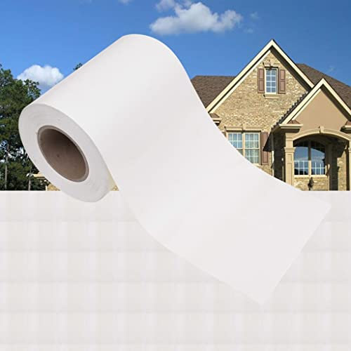 INLIFE 147858 Brise-vue de jardin en PVC 35 x 0,19 m Blanc 3,15 kg