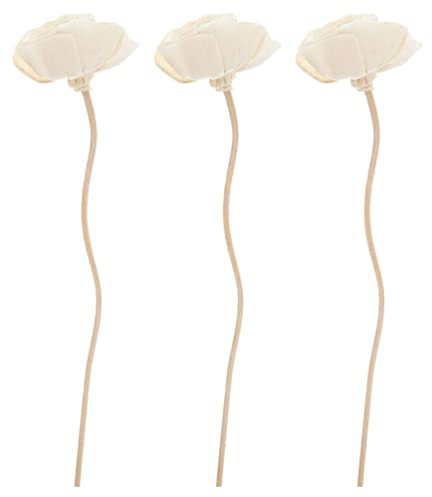HOMSFOU Schilfrohr-Diffusor-Sticks 3 Stück Diffusor Für Ätherische Öle Rattan-Schilf-Duftdiffusor Blumen-Ersatz-Nachfüllung Rattan-Sticks Für Heim- Und Bürodekoration